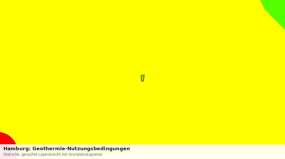 Statische Kartenansicht: Hamburg: Geothermie-Nutzungsbedingungen