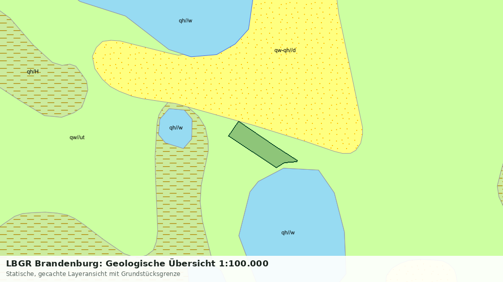 Statische Kartenansicht: LBGR Brandenburg: Geologische Übersicht 1:100.000