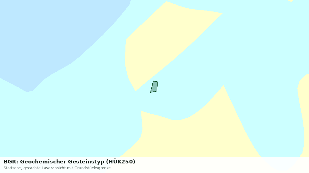 Statische Kartenansicht: BGR: Geochemischer Gesteinstyp (HÜK250)
