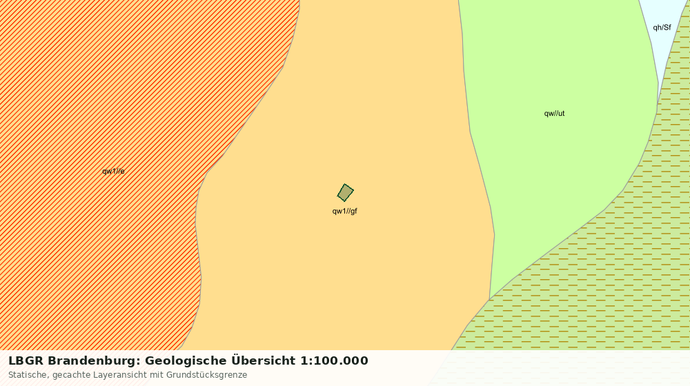 Statische Kartenansicht: LBGR Brandenburg: Geologische Übersicht 1:100.000