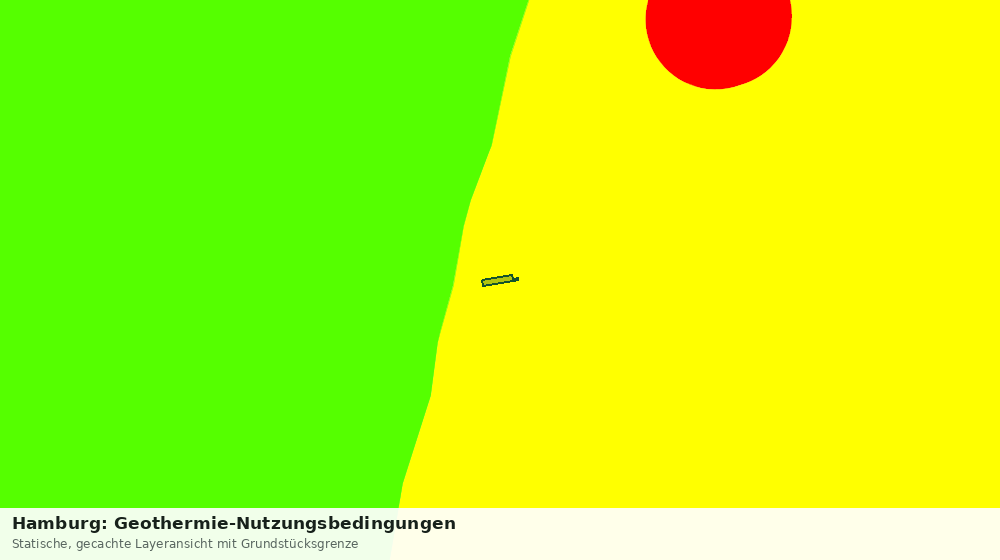 Statische Kartenansicht: Hamburg: Geothermie-Nutzungsbedingungen