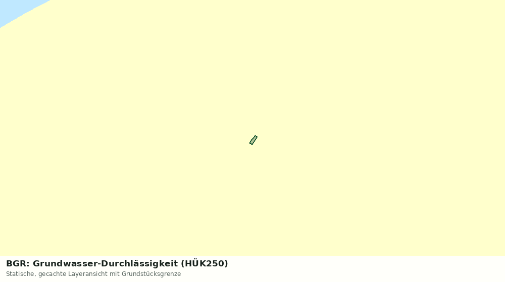 Statische Kartenansicht: BGR: Grundwasser-Durchlässigkeit (HÜK250)