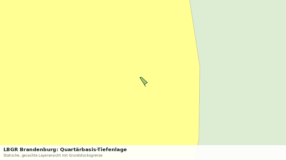 Statische Kartenansicht: LBGR Brandenburg: Quartärbasis-Tiefenlage