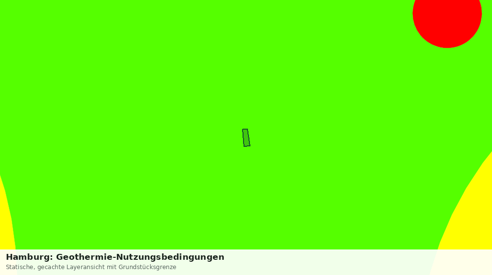 Statische Kartenansicht: Hamburg: Geothermie-Nutzungsbedingungen