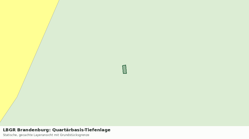 Statische Kartenansicht: LBGR Brandenburg: Quartärbasis-Tiefenlage
