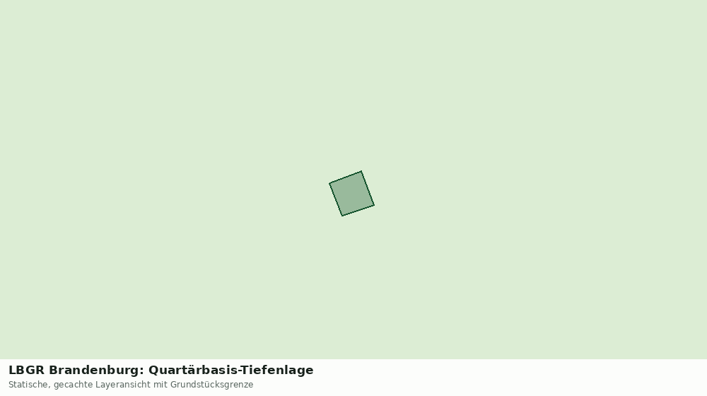 Statische Kartenansicht: LBGR Brandenburg: Quartärbasis-Tiefenlage