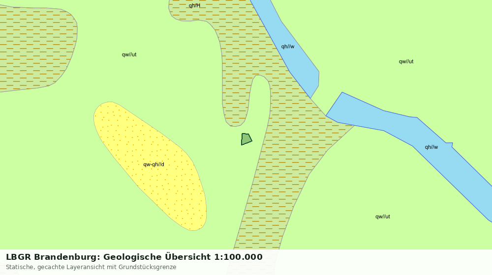 Statische Kartenansicht: LBGR Brandenburg: Geologische Übersicht 1:100.000