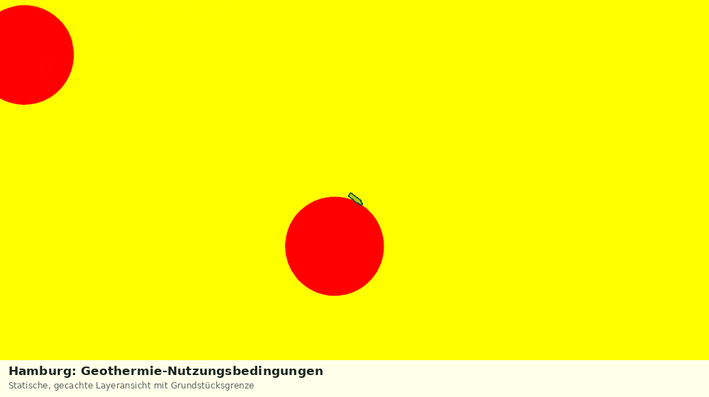 Statische Kartenansicht: Hamburg: Geothermie-Nutzungsbedingungen