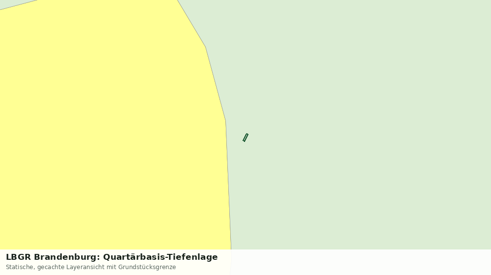 Statische Kartenansicht: LBGR Brandenburg: Quartärbasis-Tiefenlage