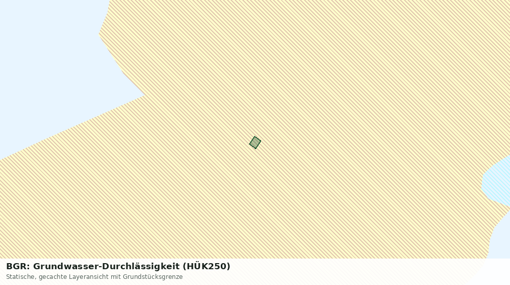 Statische Kartenansicht: BGR: Grundwasser-Durchlässigkeit (HÜK250)