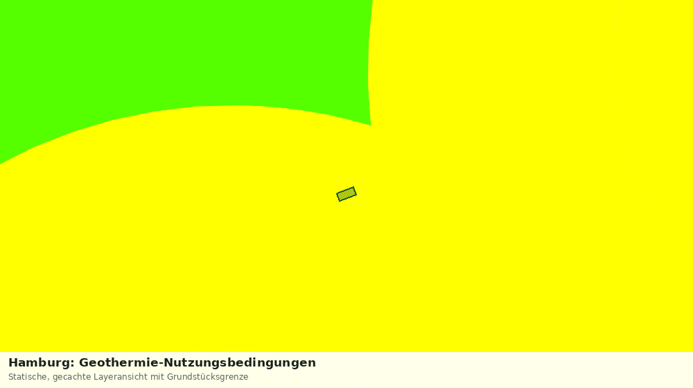 Statische Kartenansicht: Hamburg: Geothermie-Nutzungsbedingungen