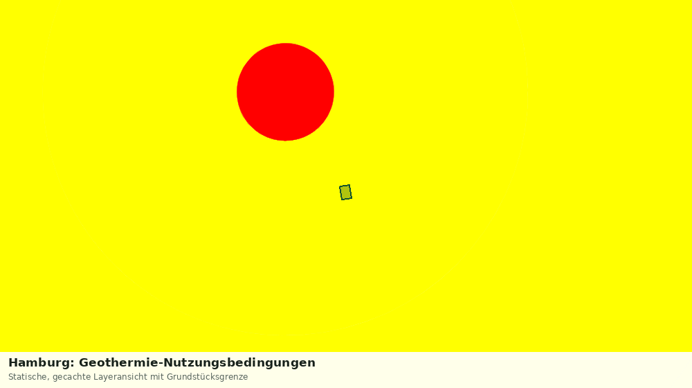 Statische Kartenansicht: Hamburg: Geothermie-Nutzungsbedingungen