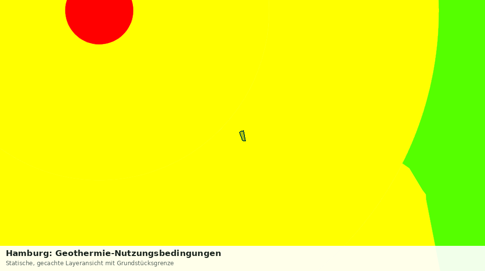 Statische Kartenansicht: Hamburg: Geothermie-Nutzungsbedingungen