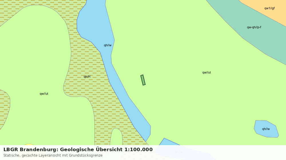 Statische Kartenansicht: LBGR Brandenburg: Geologische Übersicht 1:100.000