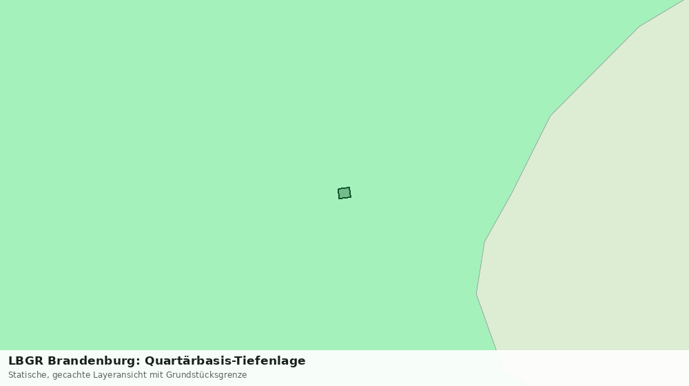 Statische Kartenansicht: LBGR Brandenburg: Quartärbasis-Tiefenlage