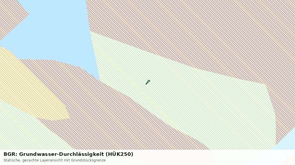 Statische Kartenansicht: BGR: Grundwasser-Durchlässigkeit (HÜK250)