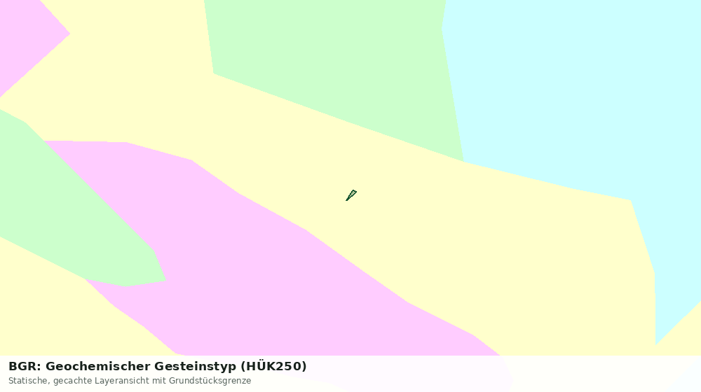 Statische Kartenansicht: BGR: Geochemischer Gesteinstyp (HÜK250)