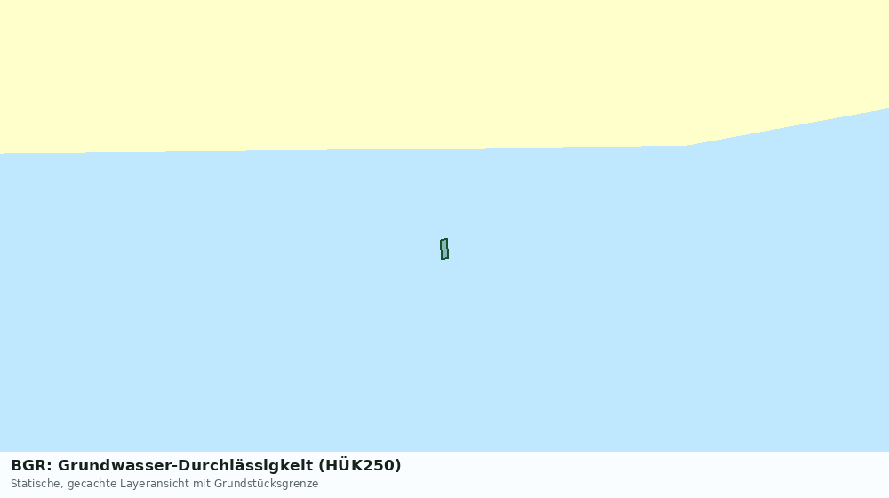 Statische Kartenansicht: BGR: Grundwasser-Durchlässigkeit (HÜK250)