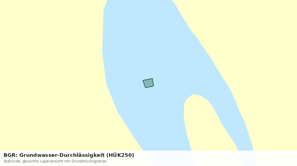 Statische Kartenansicht: BGR: Grundwasser-Durchlässigkeit (HÜK250)