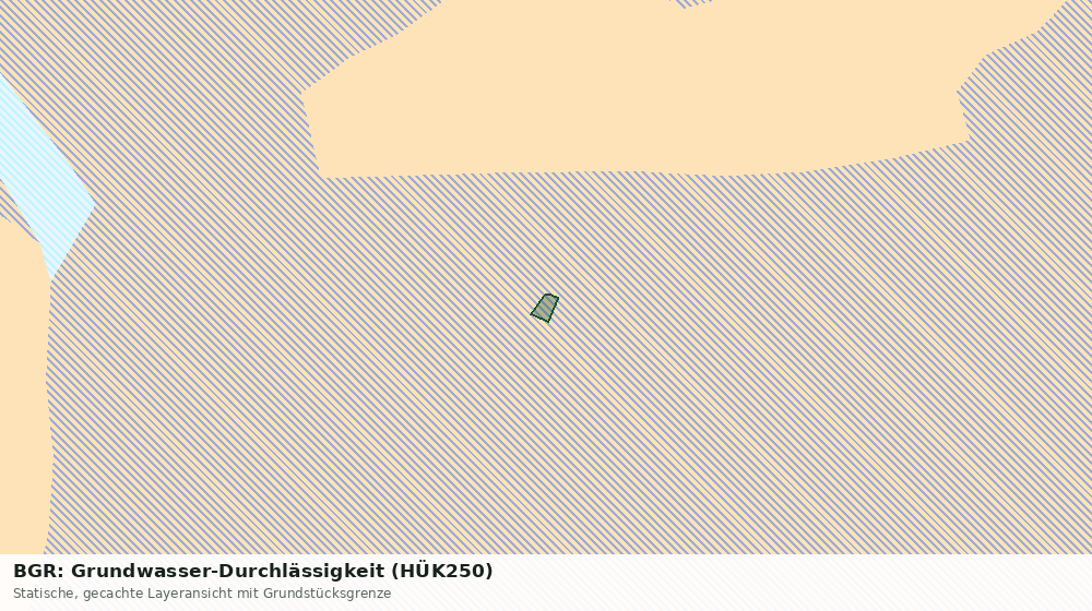Statische Kartenansicht: BGR: Grundwasser-Durchlässigkeit (HÜK250)