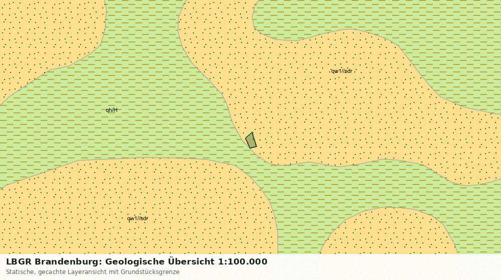 Statische Kartenansicht: LBGR Brandenburg: Geologische Übersicht 1:100.000