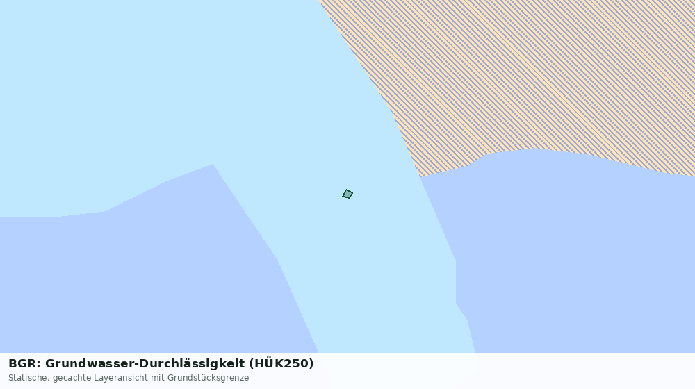 Statische Kartenansicht: BGR: Grundwasser-Durchlässigkeit (HÜK250)