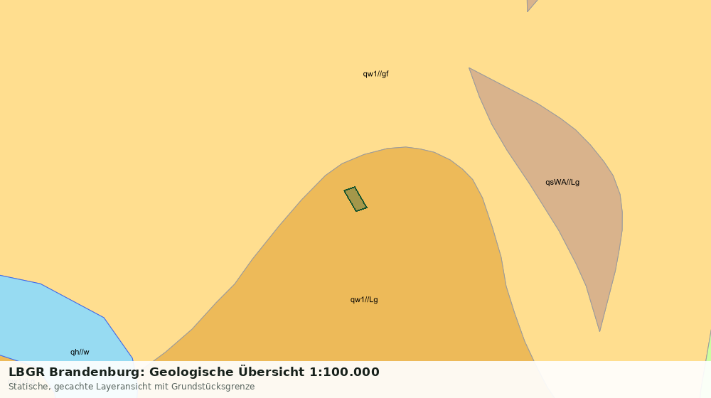 Statische Kartenansicht: LBGR Brandenburg: Geologische Übersicht 1:100.000