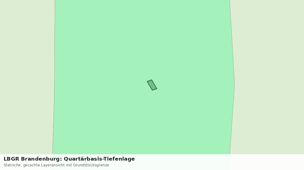 Statische Kartenansicht: LBGR Brandenburg: Quartärbasis-Tiefenlage
