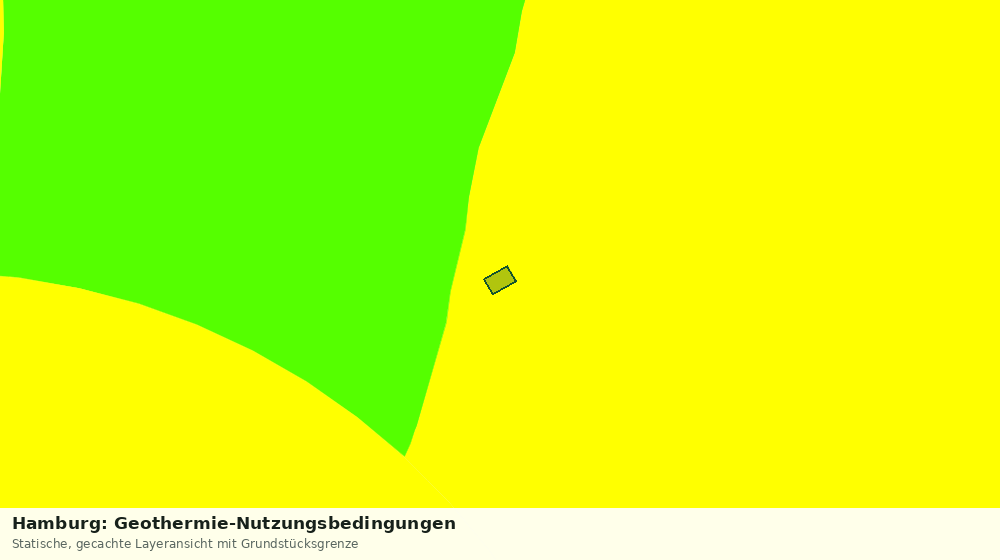 Statische Kartenansicht: Hamburg: Geothermie-Nutzungsbedingungen
