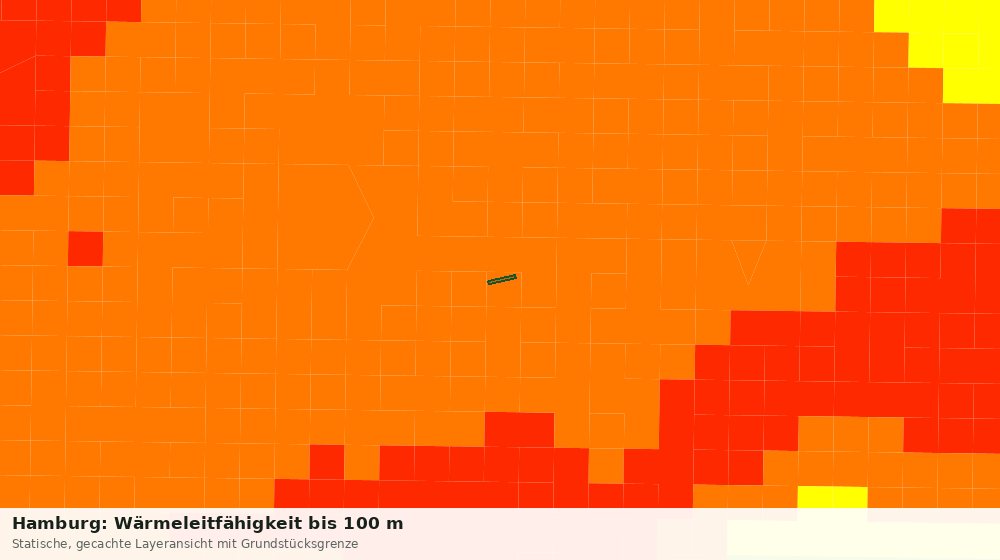 Statische Kartenansicht: Hamburg: Wärmeleitfähigkeit bis 100 m