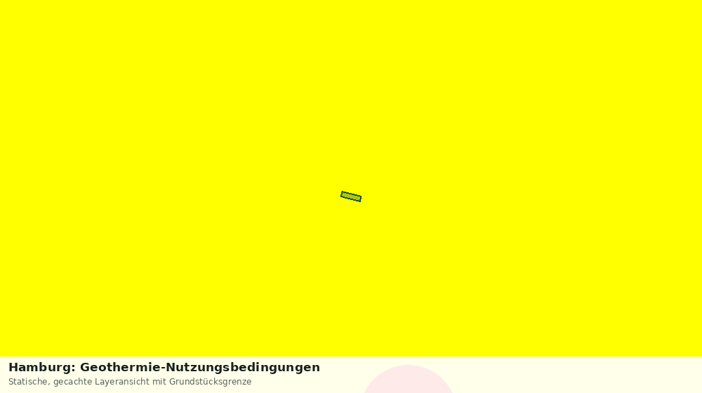 Statische Kartenansicht: Hamburg: Geothermie-Nutzungsbedingungen