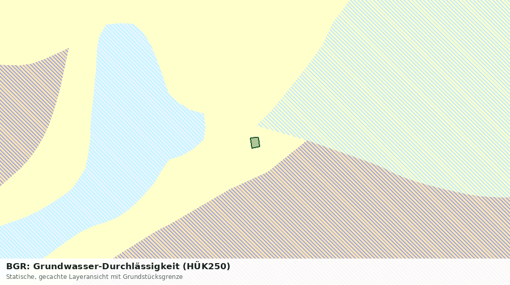 Statische Kartenansicht: BGR: Grundwasser-Durchlässigkeit (HÜK250)