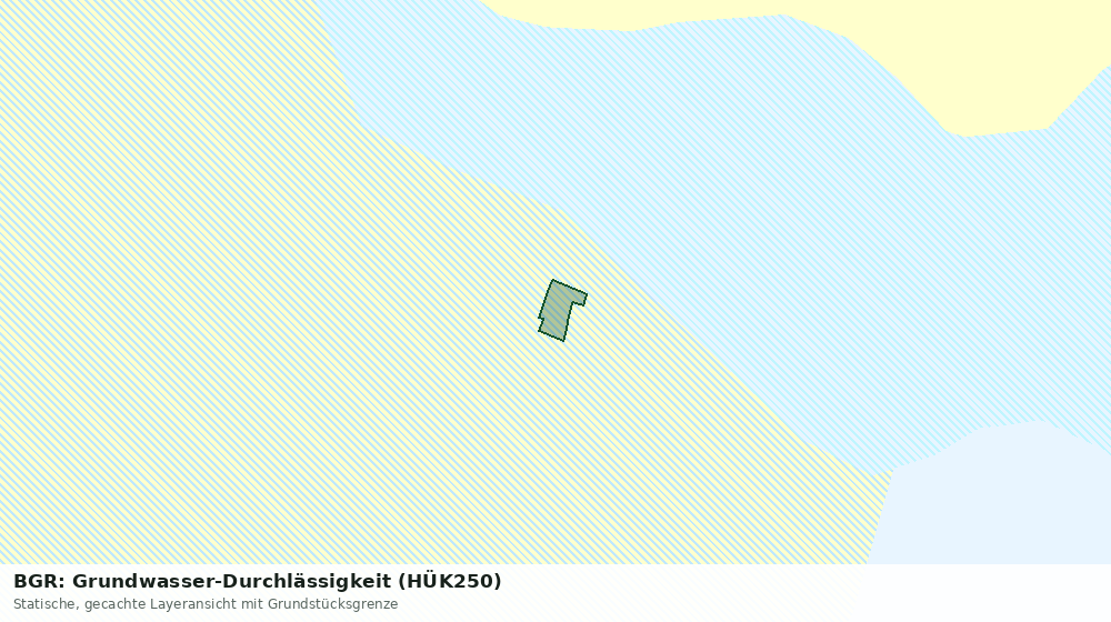 Statische Kartenansicht: BGR: Grundwasser-Durchlässigkeit (HÜK250)