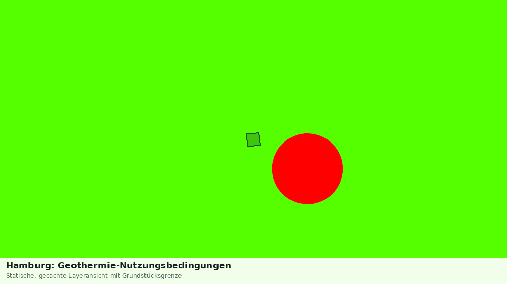 Statische Kartenansicht: Hamburg: Geothermie-Nutzungsbedingungen
