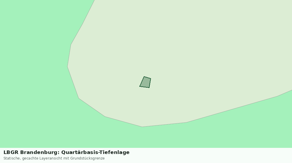 Statische Kartenansicht: LBGR Brandenburg: Quartärbasis-Tiefenlage
