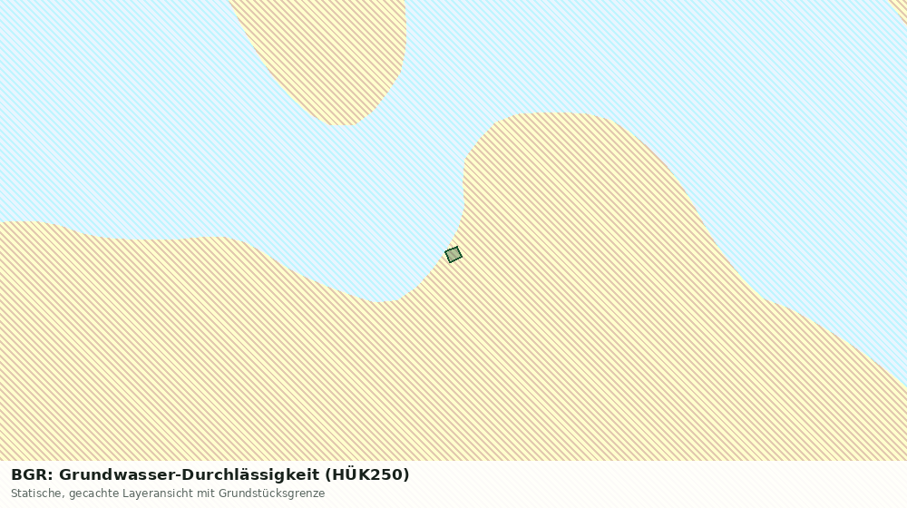 Statische Kartenansicht: BGR: Grundwasser-Durchlässigkeit (HÜK250)