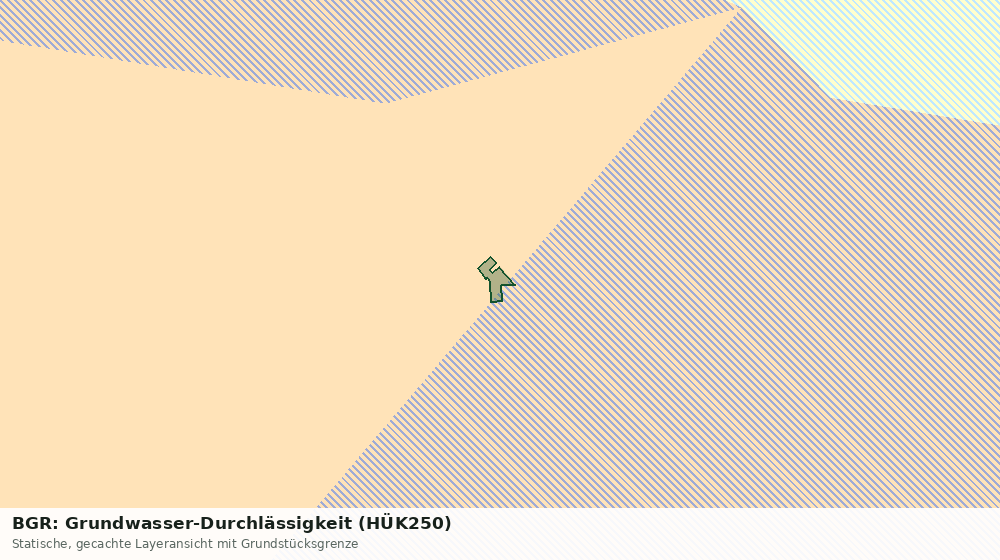 Statische Kartenansicht: BGR: Grundwasser-Durchlässigkeit (HÜK250)