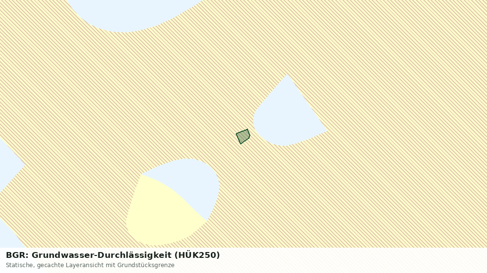 Statische Kartenansicht: BGR: Grundwasser-Durchlässigkeit (HÜK250)