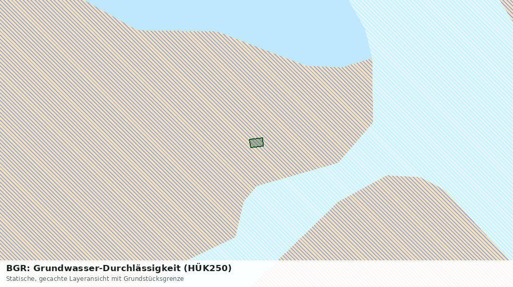 Statische Kartenansicht: BGR: Grundwasser-Durchlässigkeit (HÜK250)