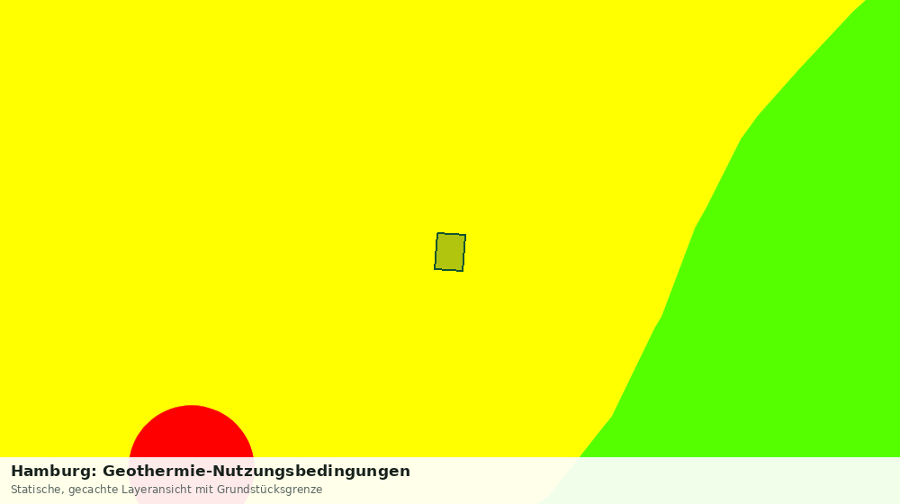 Statische Kartenansicht: Hamburg: Geothermie-Nutzungsbedingungen