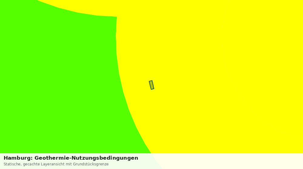 Statische Kartenansicht: Hamburg: Geothermie-Nutzungsbedingungen