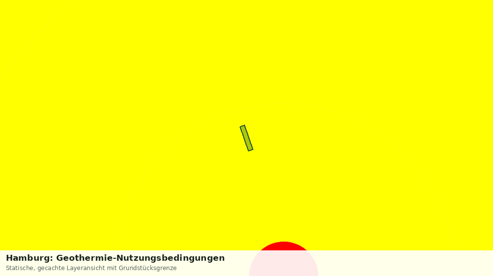 Statische Kartenansicht: Hamburg: Geothermie-Nutzungsbedingungen