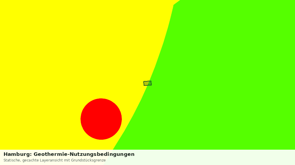 Statische Kartenansicht: Hamburg: Geothermie-Nutzungsbedingungen