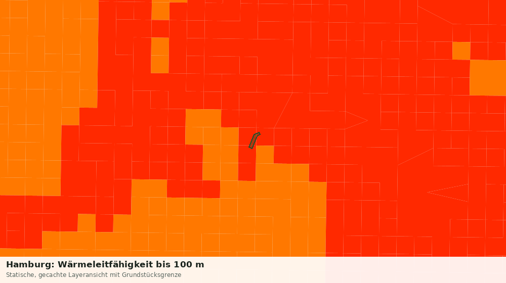 Statische Kartenansicht: Hamburg: Wärmeleitfähigkeit bis 100 m