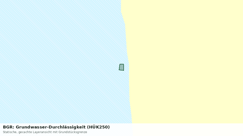 Statische Kartenansicht: BGR: Grundwasser-Durchlässigkeit (HÜK250)