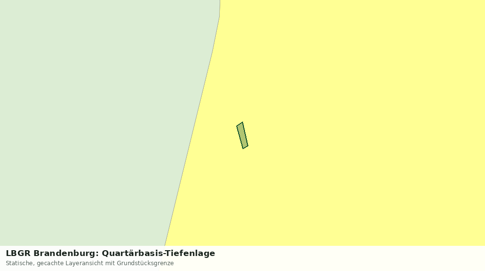 Statische Kartenansicht: LBGR Brandenburg: Quartärbasis-Tiefenlage