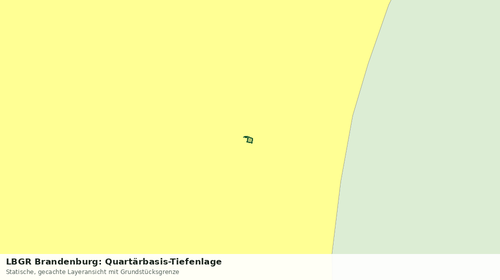Statische Kartenansicht: LBGR Brandenburg: Quartärbasis-Tiefenlage
