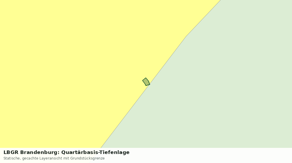 Statische Kartenansicht: LBGR Brandenburg: Quartärbasis-Tiefenlage