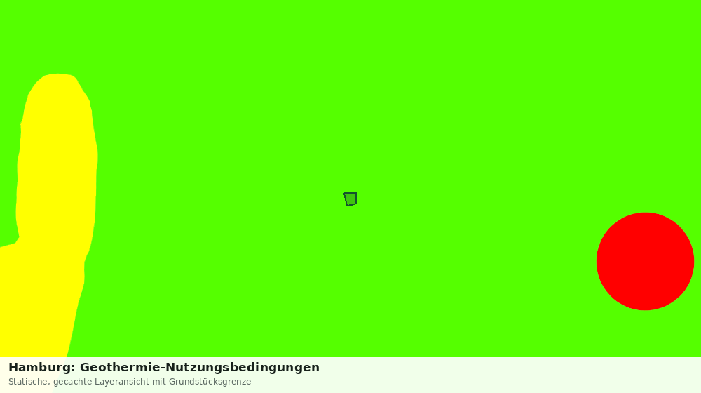 Statische Kartenansicht: Hamburg: Geothermie-Nutzungsbedingungen