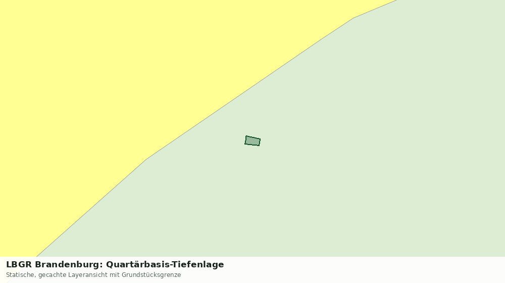 Statische Kartenansicht: LBGR Brandenburg: Quartärbasis-Tiefenlage